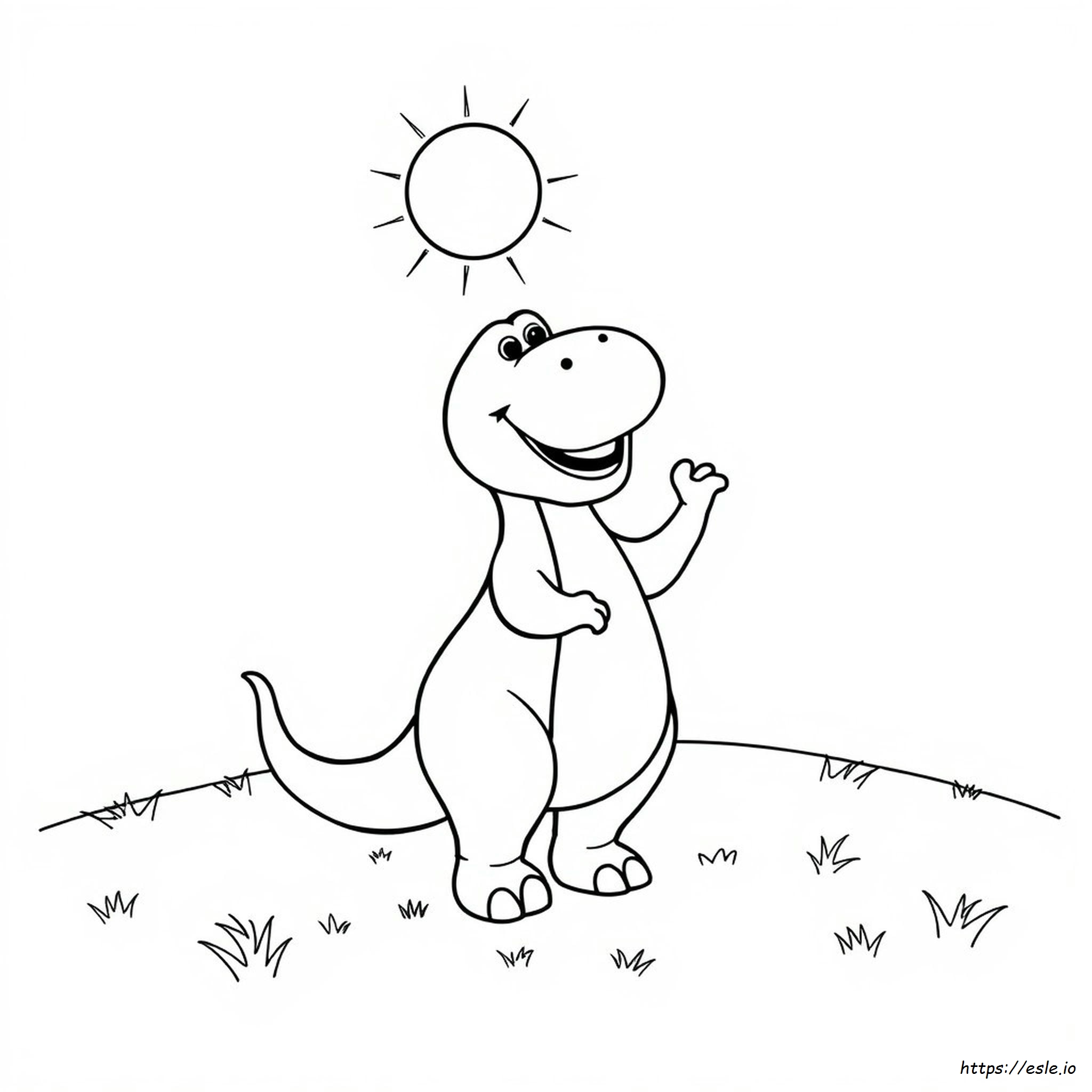 Coloring Pages Of Barney - Free Printable