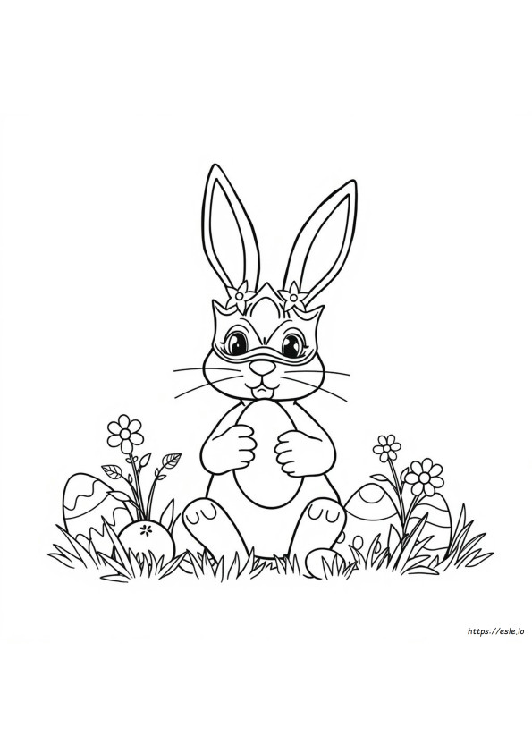 Máscaras De Conejo De Pascua Para Colorear