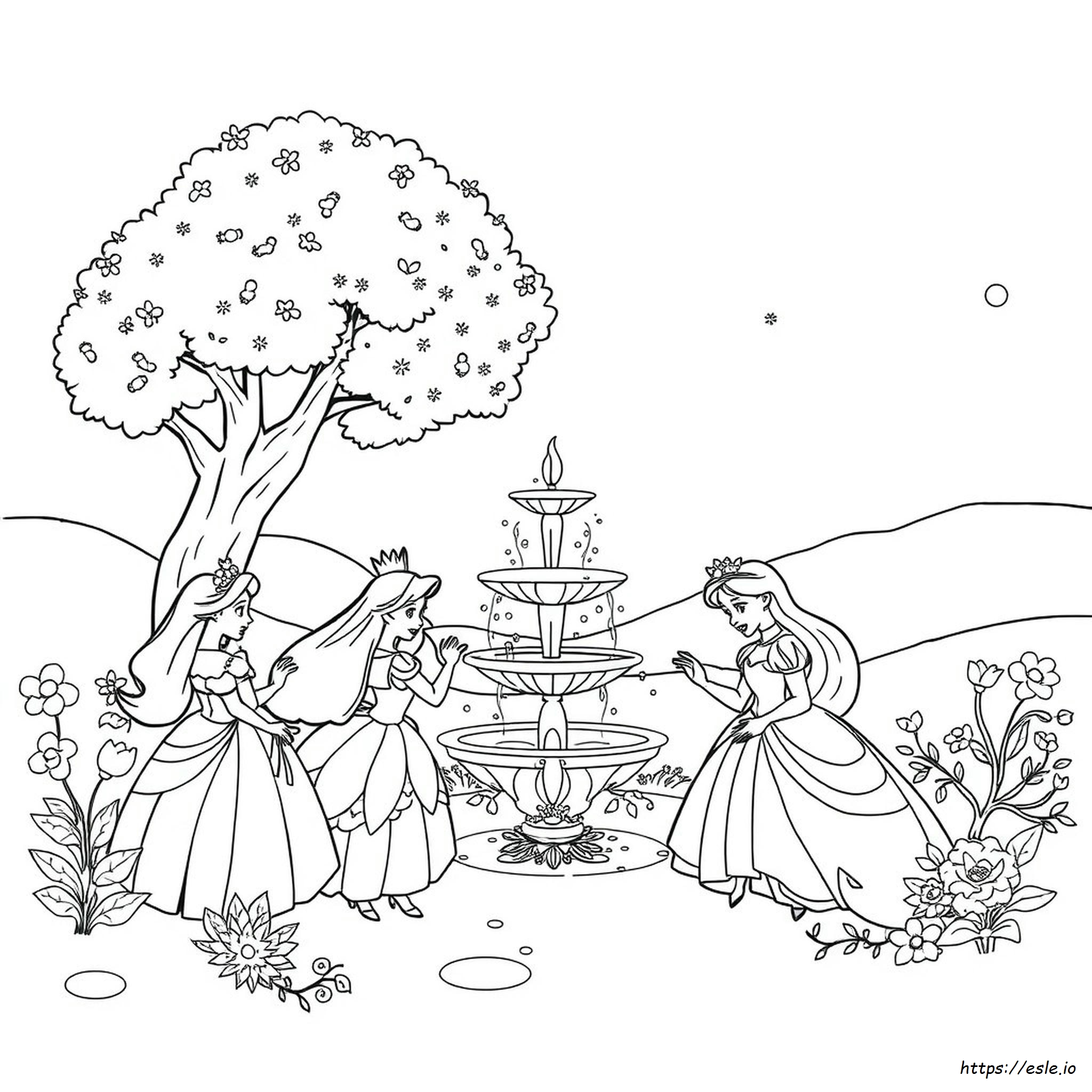 Cute All Disney Princess Coloring Pages