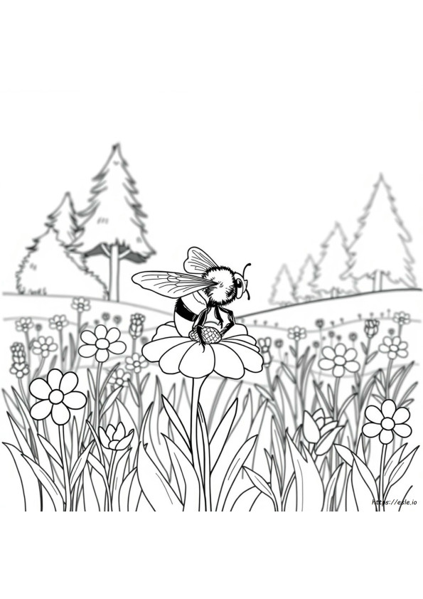 Royal Bee Coloring Pages