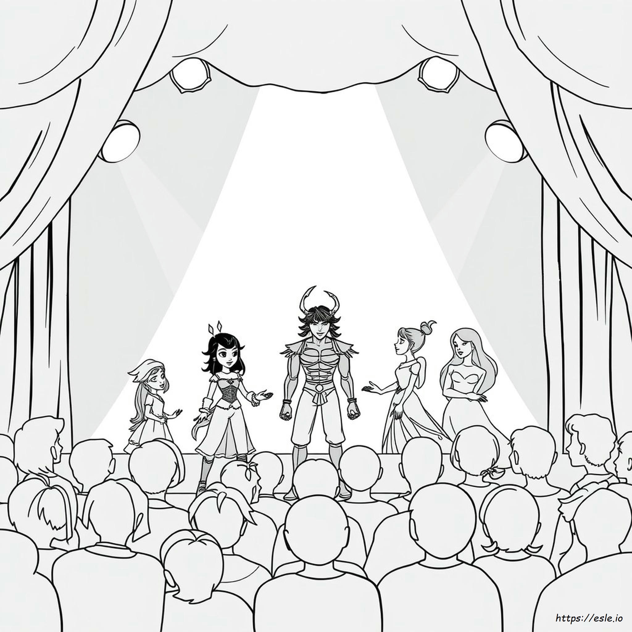 Descendants 2 Colouring Pages