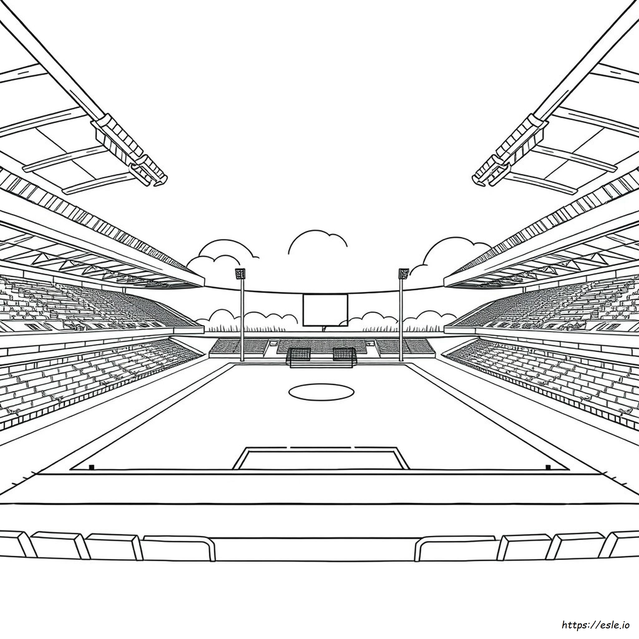 Printable Football Stadium Coloring Pages