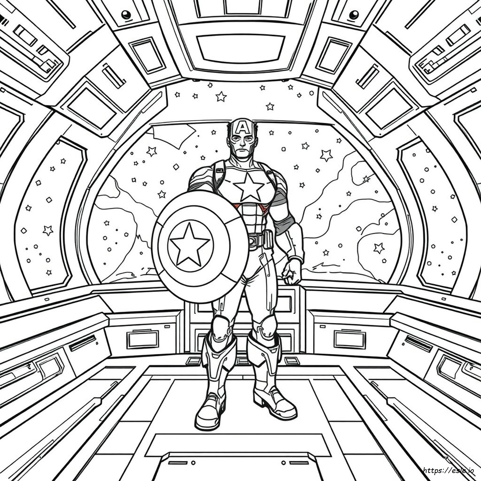 Infinity War Captain America Ausmalbilder