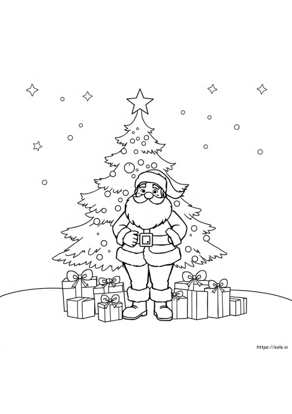 Mos Craciun Coloring Pages