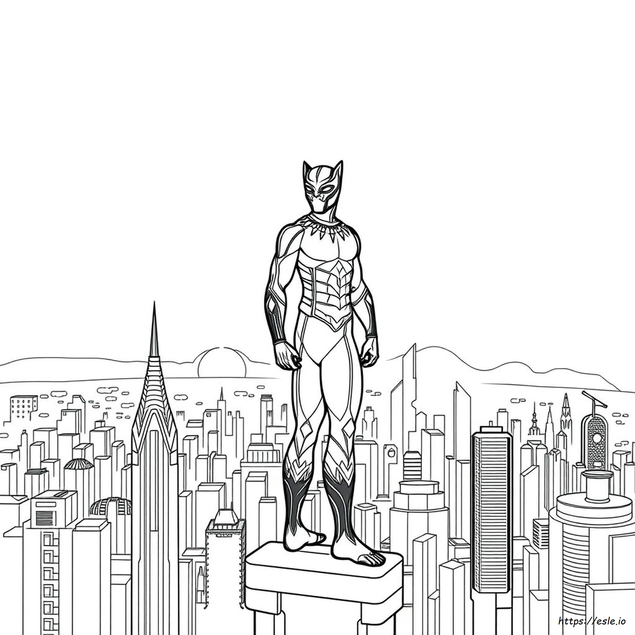 Black Panther Wakanda Forever Coloring Pages