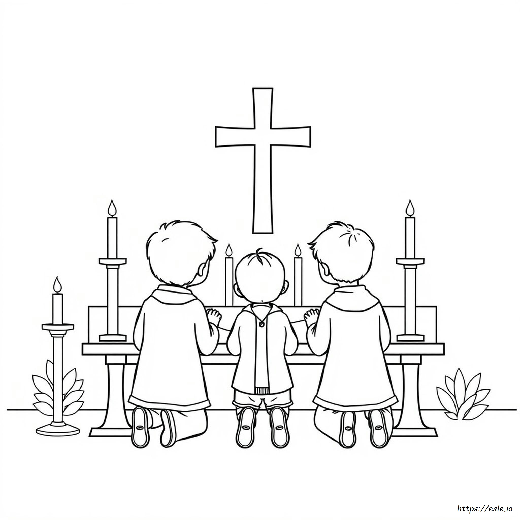 Catholic Kids Coloring Pages