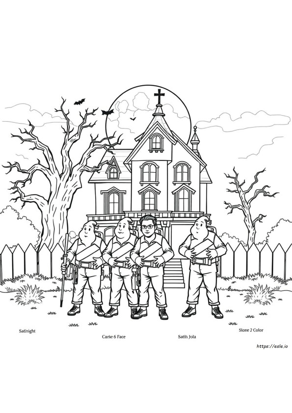 Colouring Pages Ghostbusters