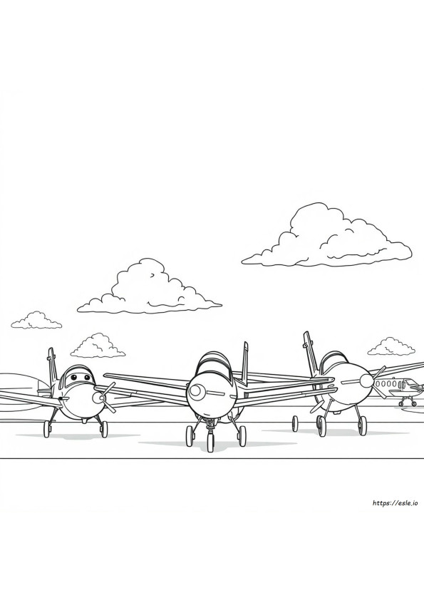 Disney Planes Colouring Pages