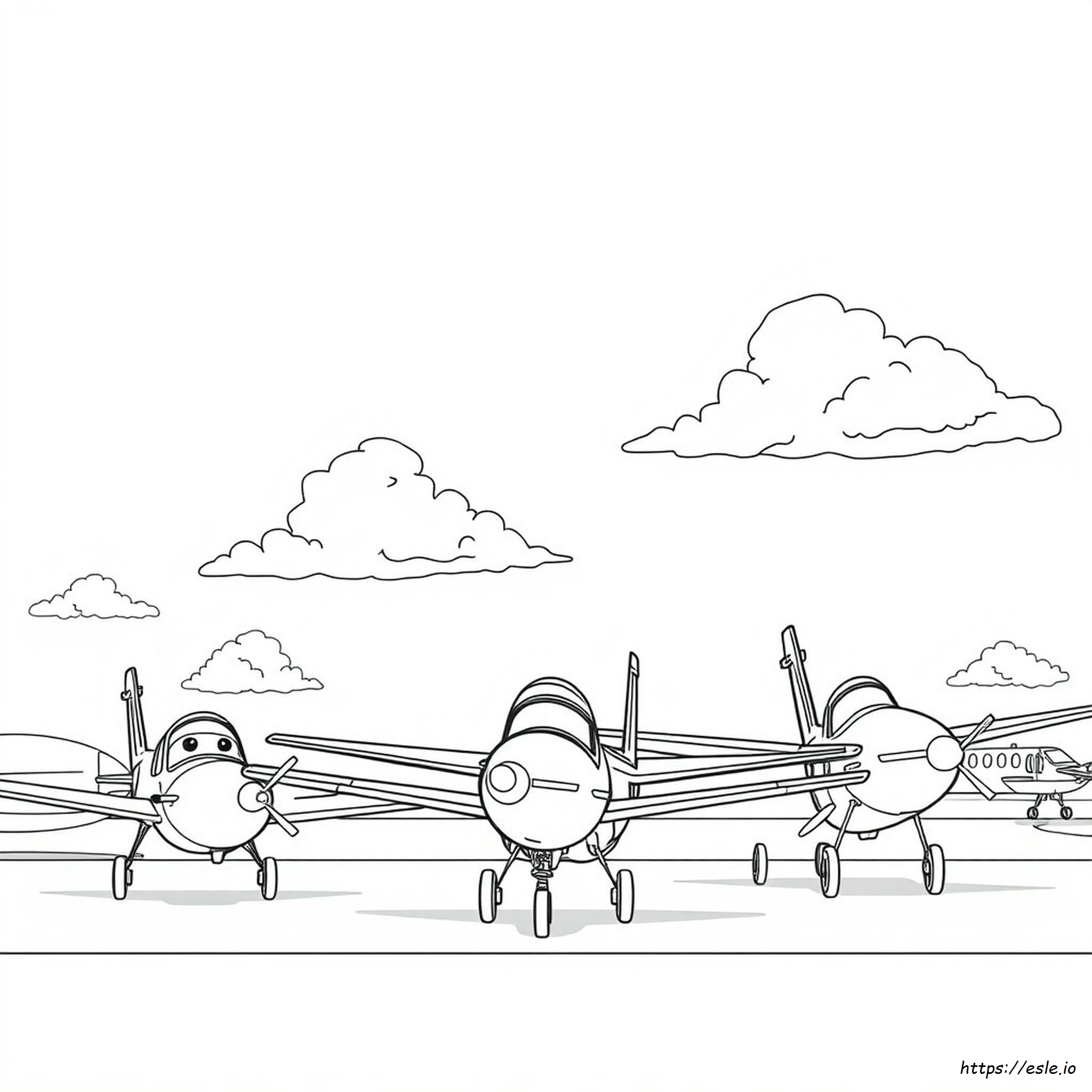Disney Planes Colouring Pages