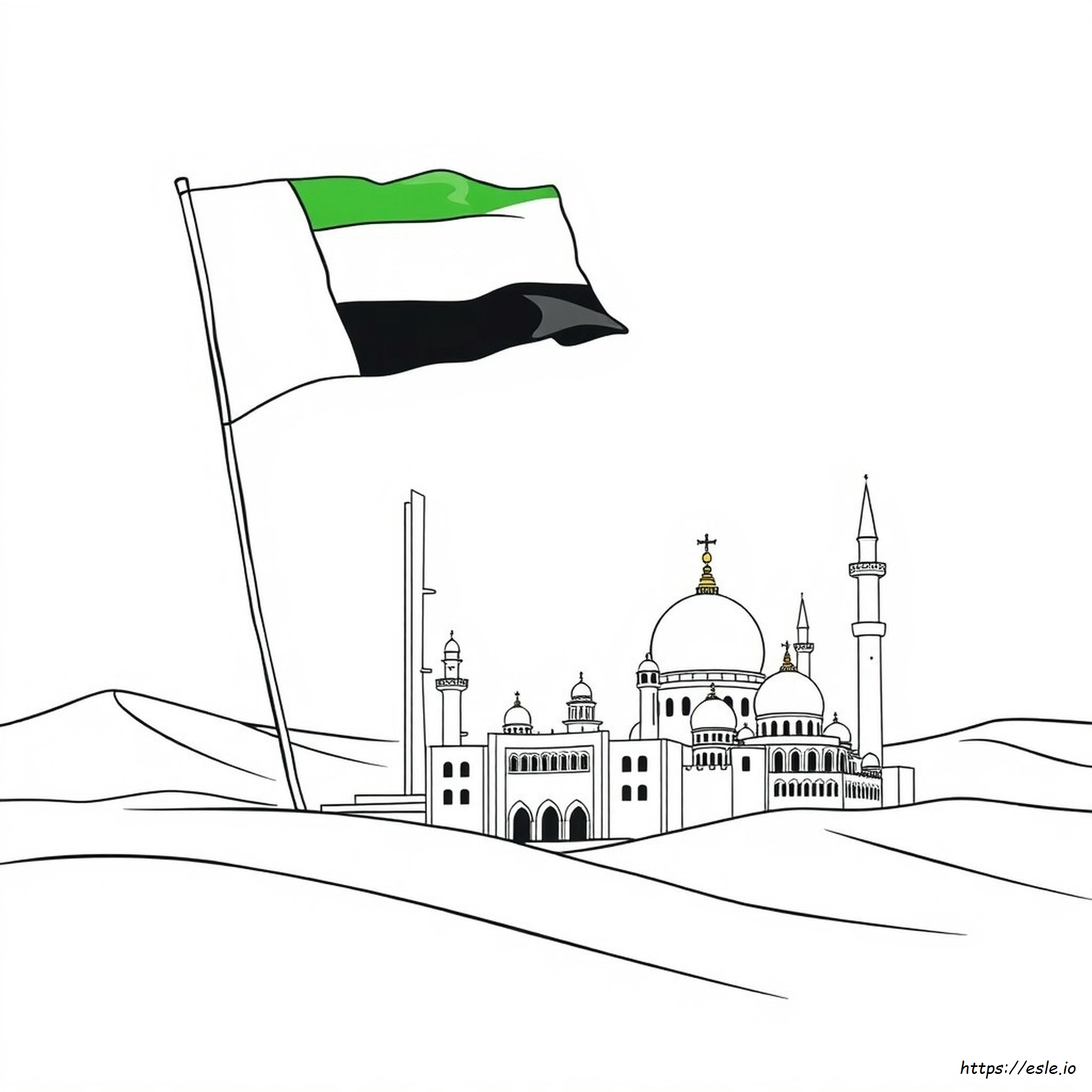 Uae Nemzeti Nap Színező - Ingyenes Nyomtatható