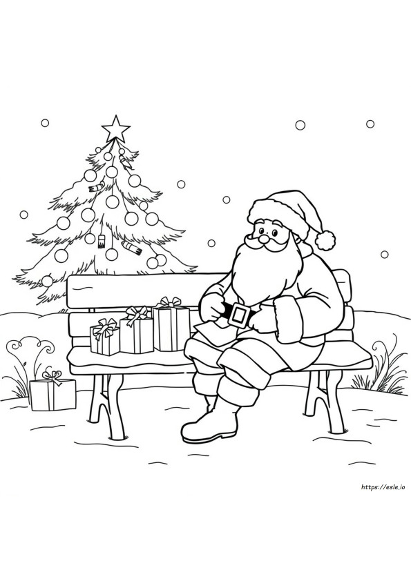 Colouring Pages Santa Claus
