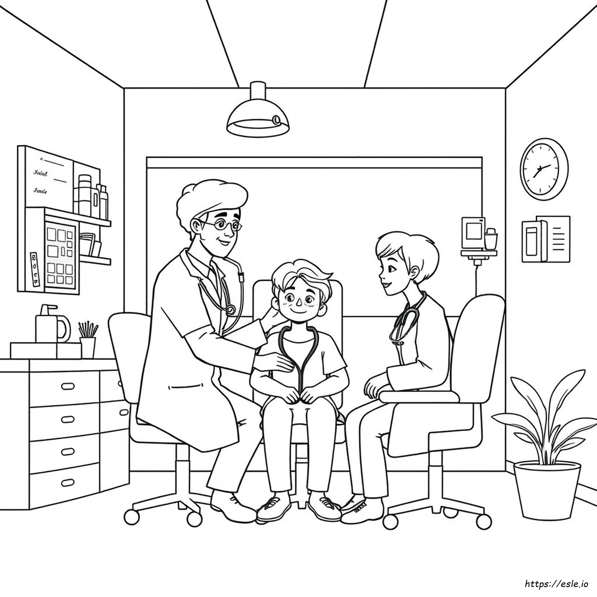 Doctors Office Coloring Pages
