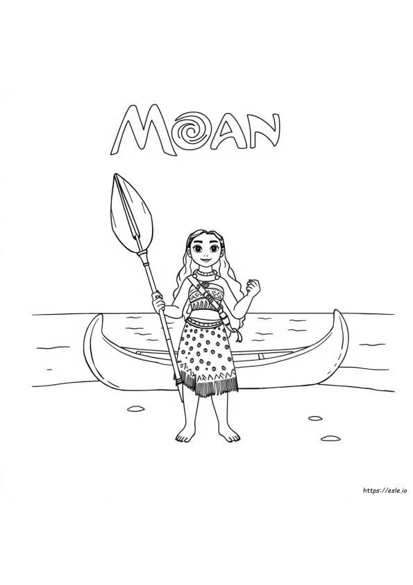 Hey Hey Moana Coloring Pages