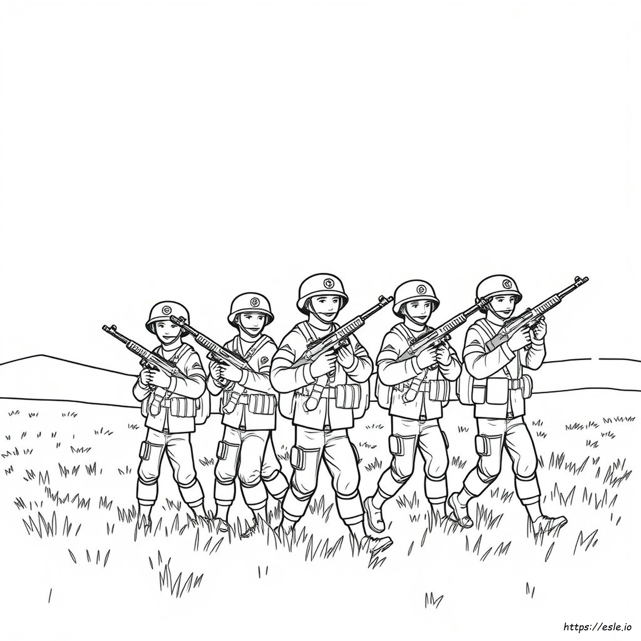 Army Gun Coloring Pages