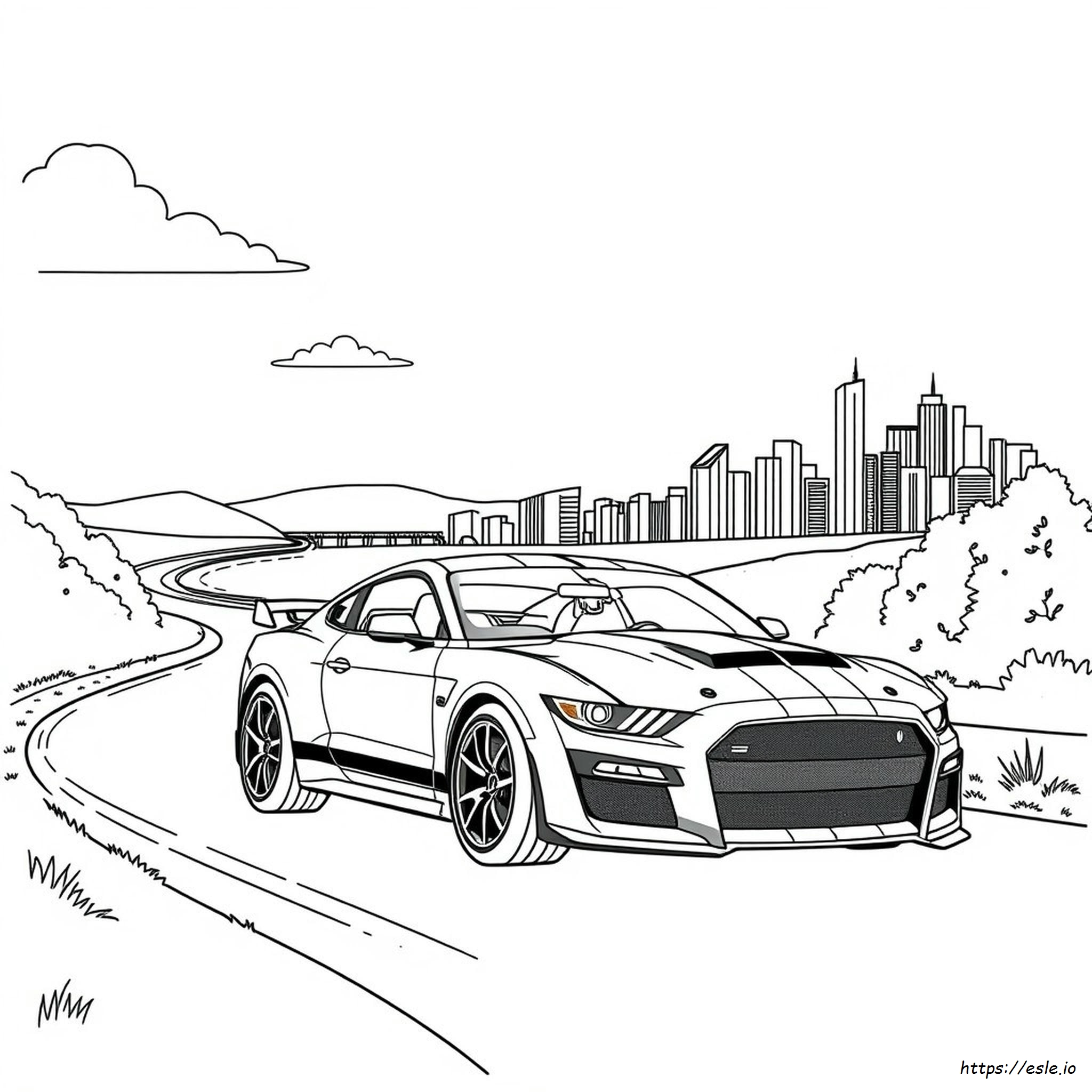 Gambar Mewarnai Shelby Gt500