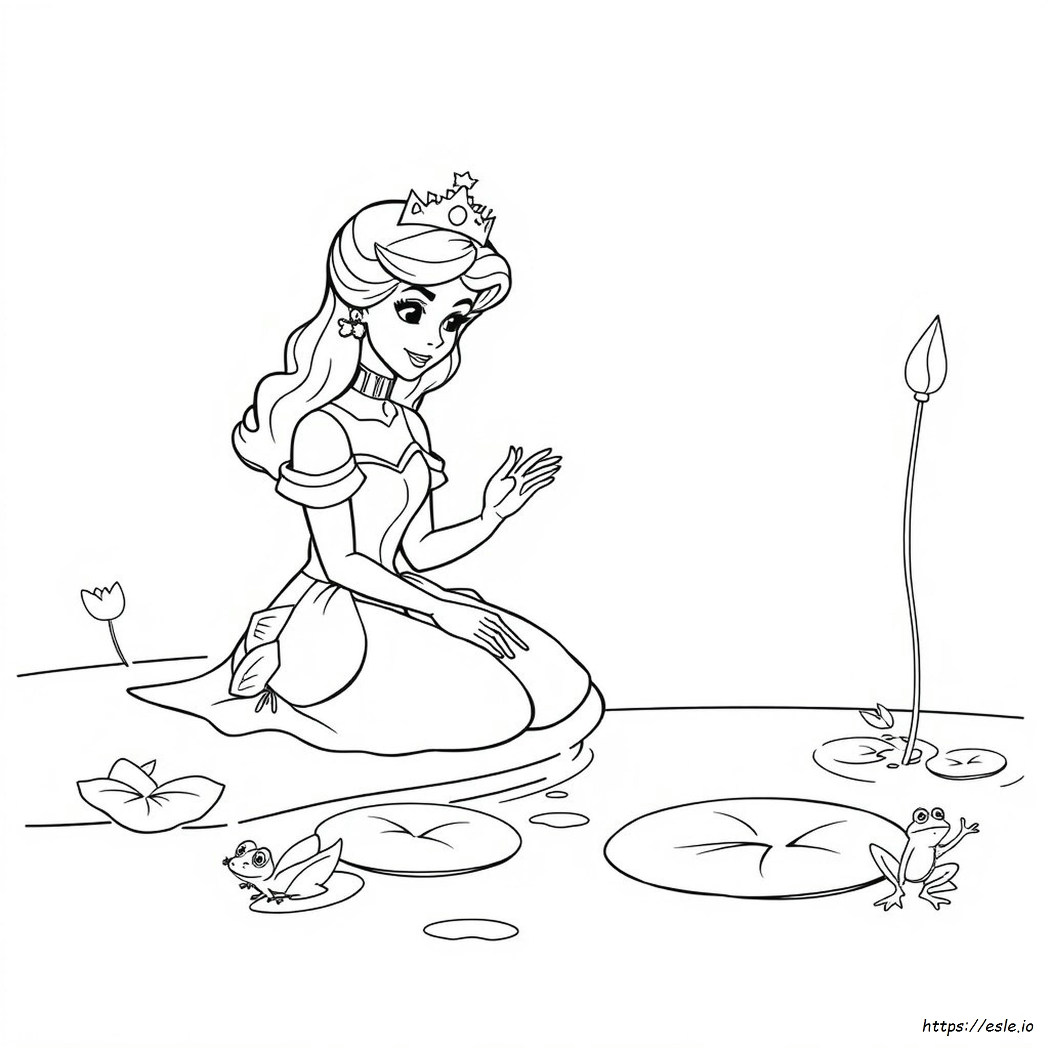 Princess Frog Coloring Pages - Free Printable