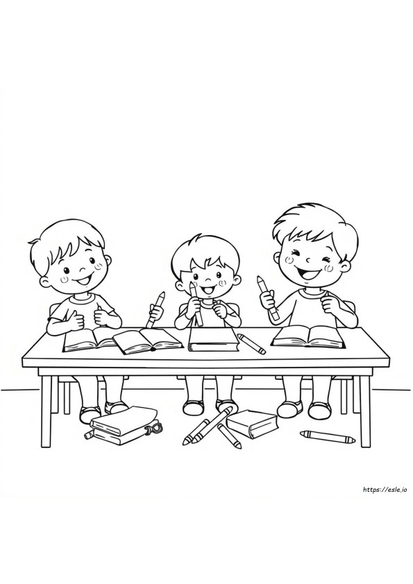 Preschool Coloring Pages With Sample
