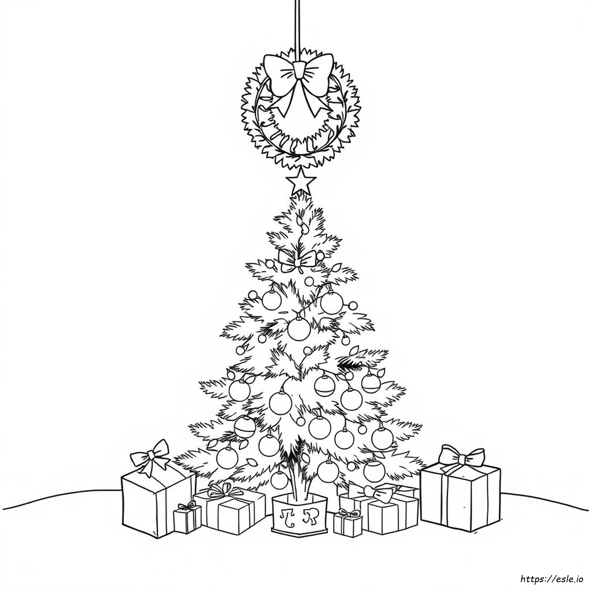 Free Vintage Christmas Coloring Page - Printable