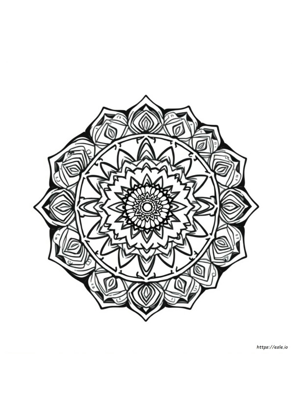 Finished Mandala Coloring Pages
