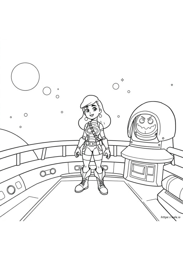 Brawl Stars Coloring Meg
