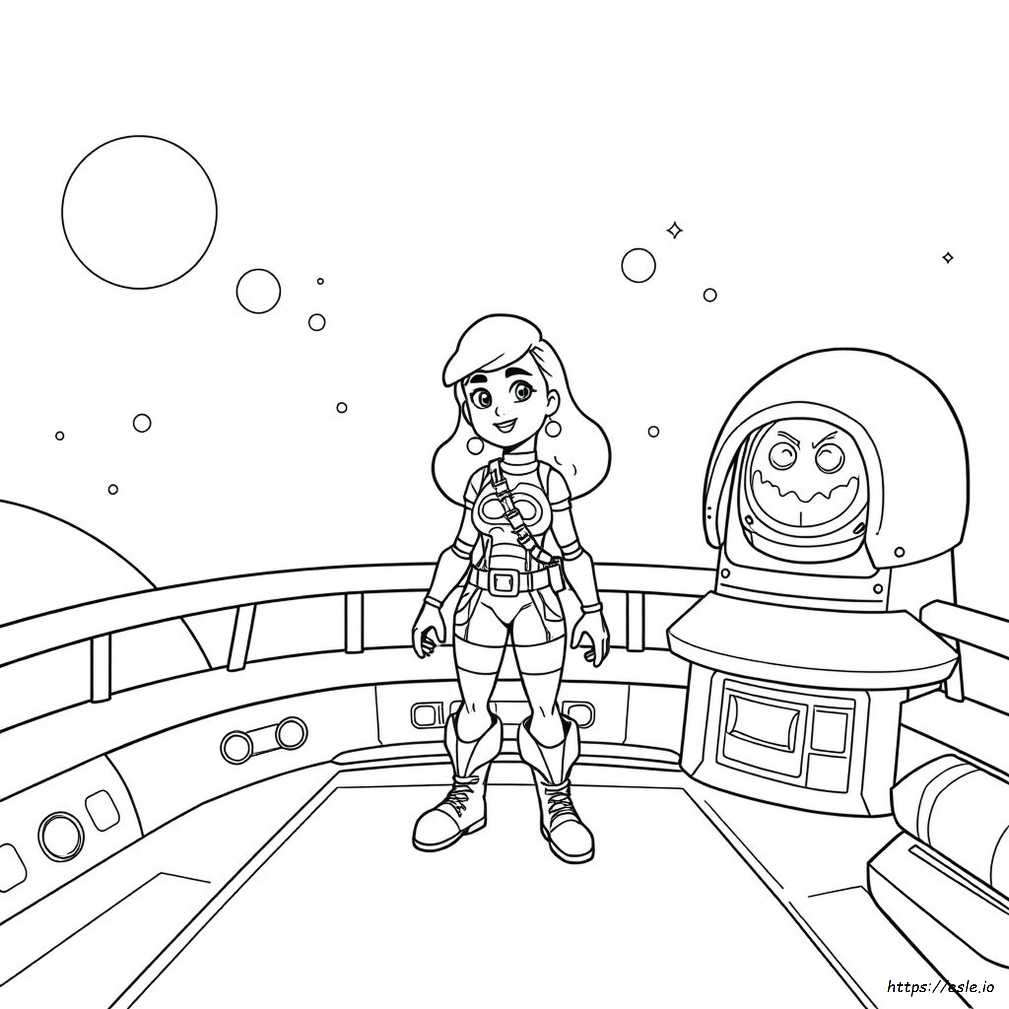 Brawl Stars Coloring Meg