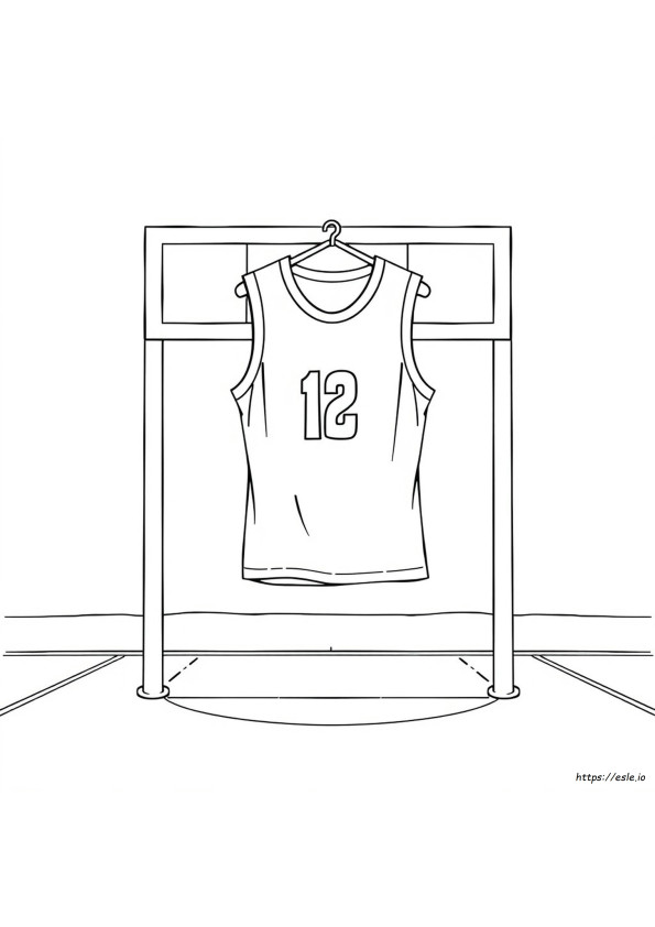 Maglia Da Basket Da Colorare