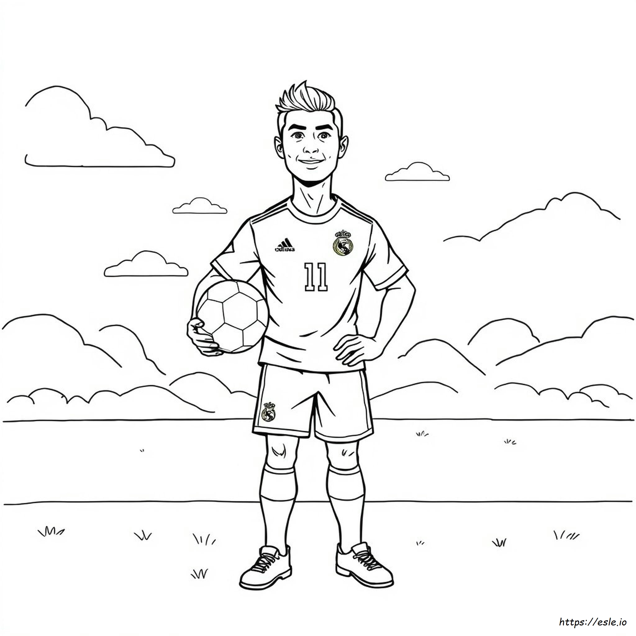 Ronaldo Coloring Page - Free Printable