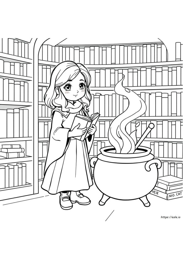 Hermione Colouring