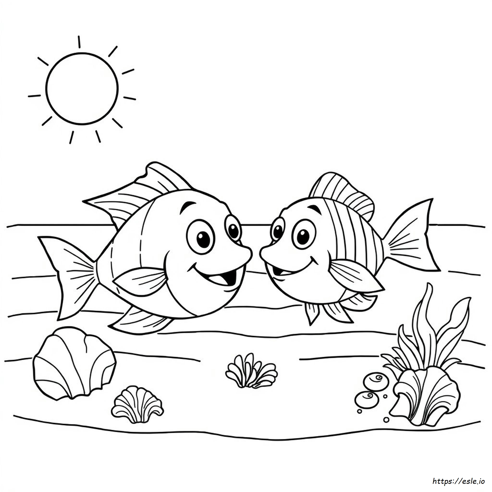 One Fish Two Fish Coloring Pages Printable