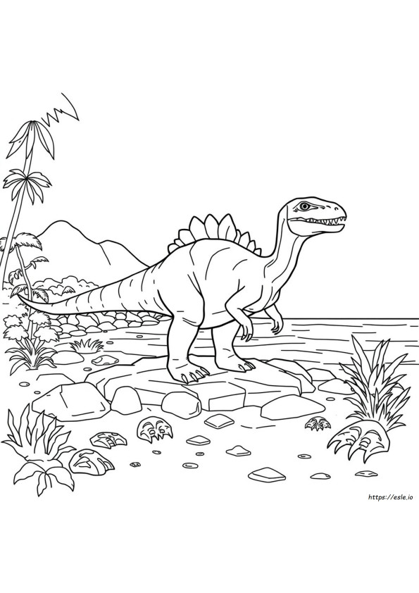 Jurassic World Spinosaurus Värityskuvat