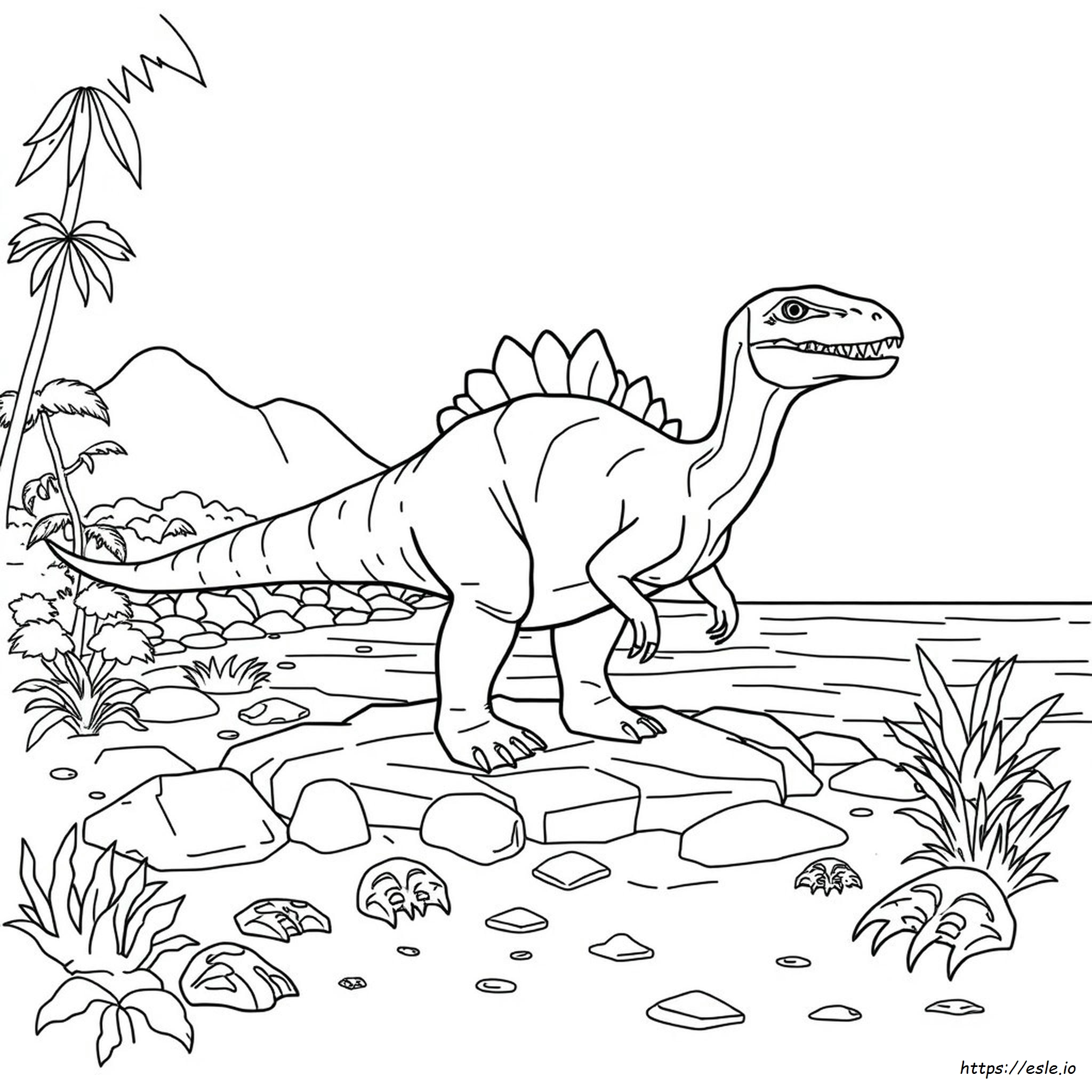 Jurassic World Spinosaurus Coloring Pages
