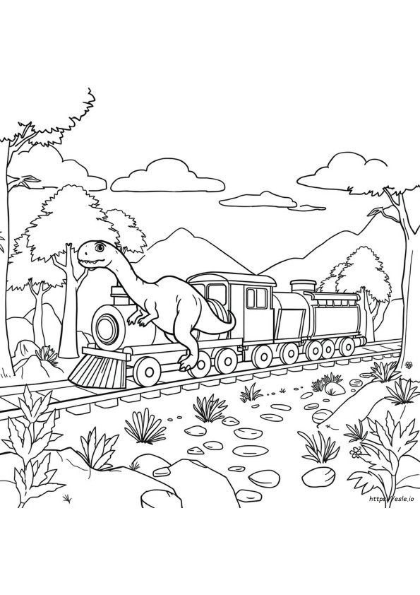 Dinosour Train Coloring Page