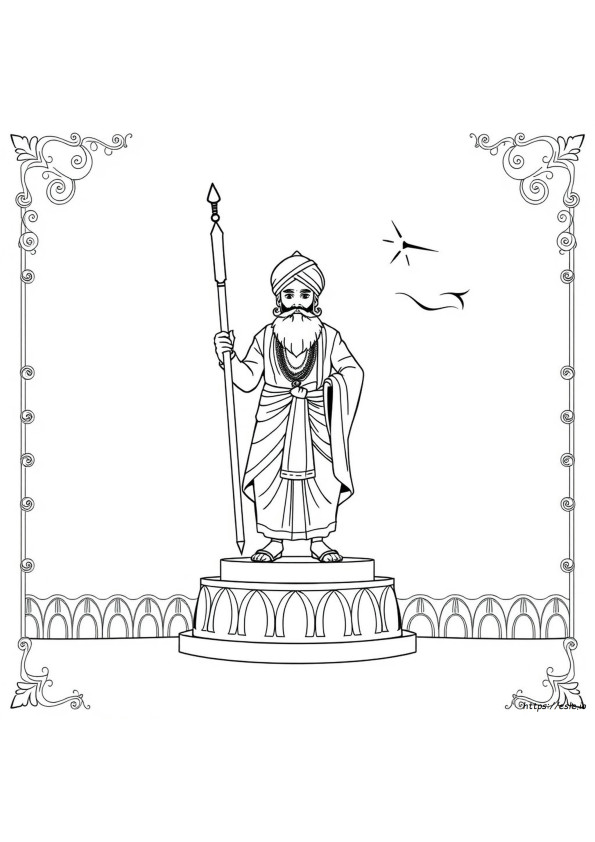 Guru Gobind Singh Coloring Pages