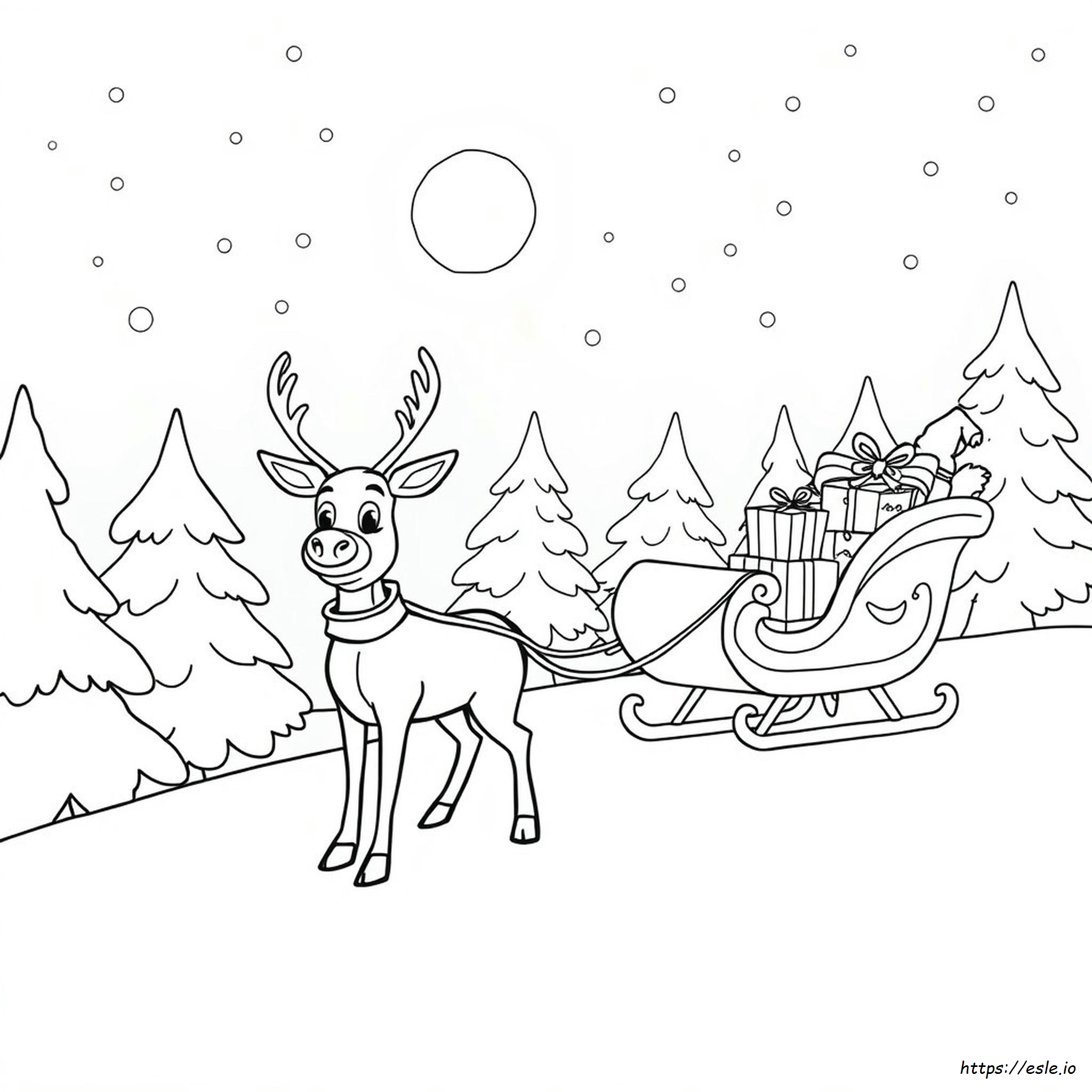 Rudolph Coloring Sheet - Free Printable