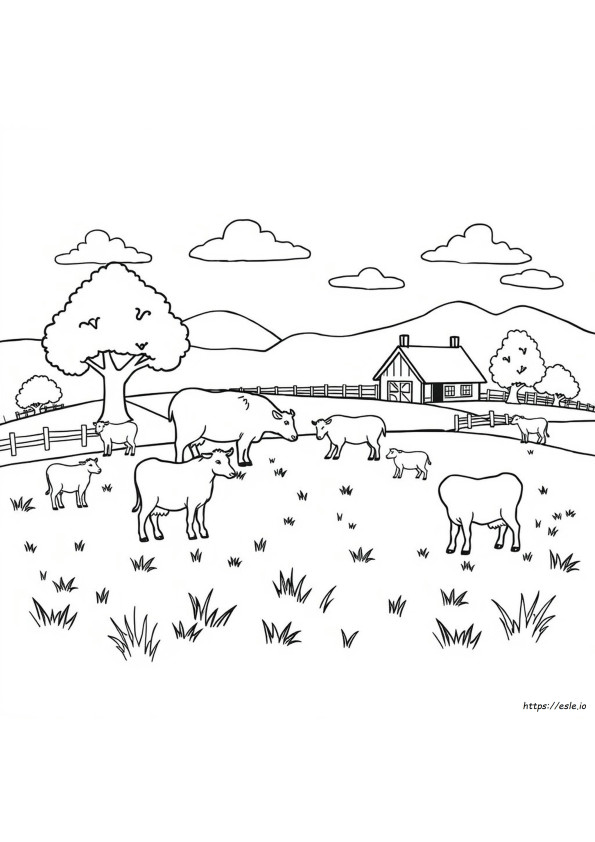 Coloring Sheets Of Farm Animals