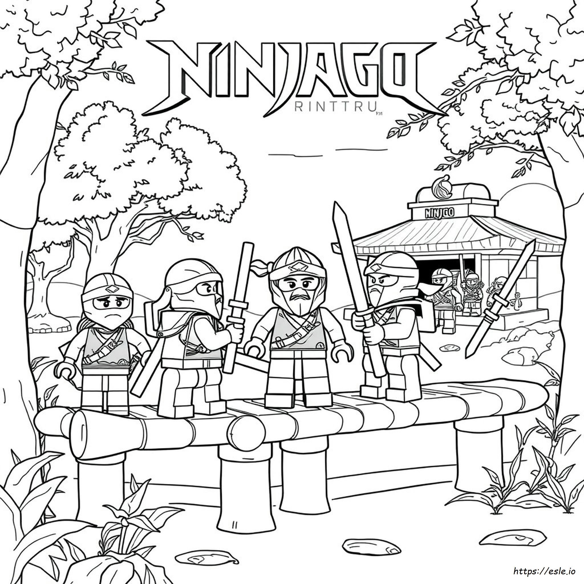 Ninjago Masters Of Spinjitzu Gambar Mewarnai