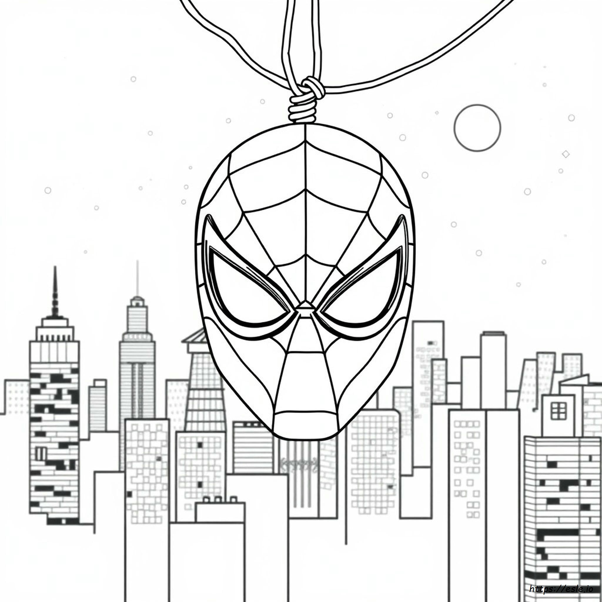 Spider Man Mask Coloring