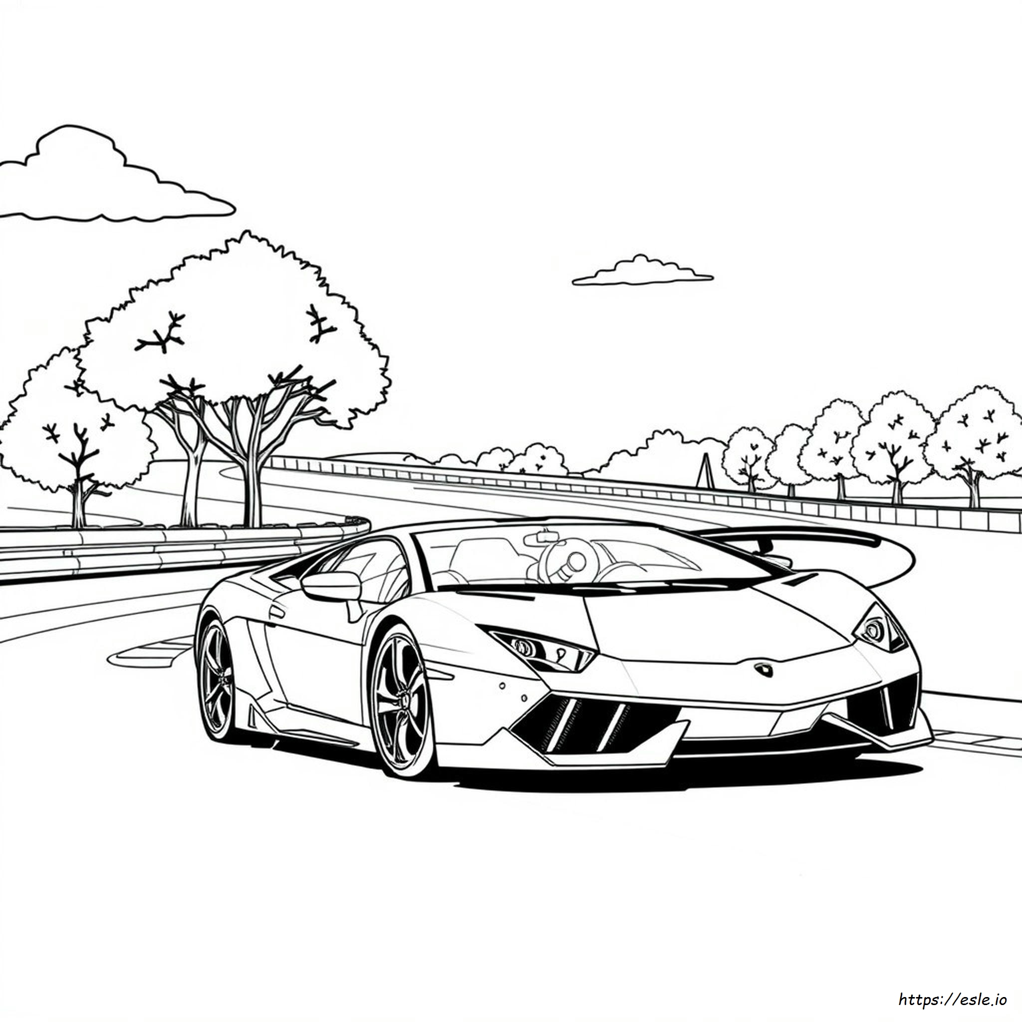 Gambar Mewarnai Lamborghini Murcielago