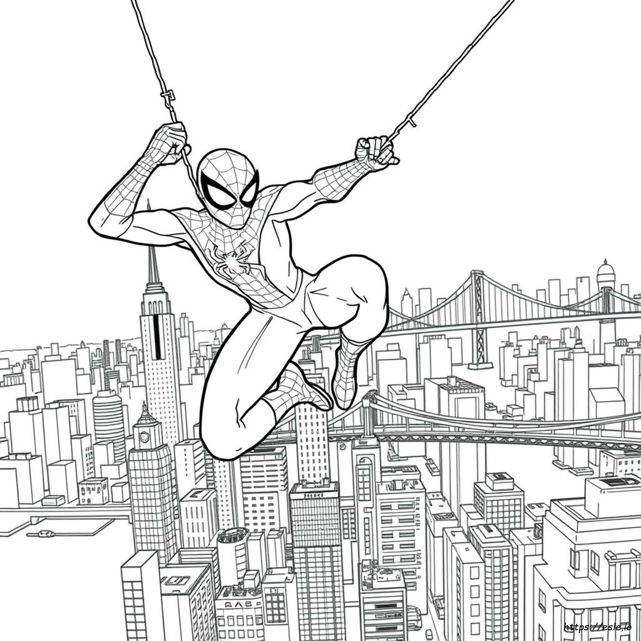 Dibujos Para Colorear De El Sorprendente Hombre Araña 2 Para Imprimir