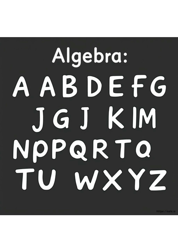 Algebra Coloring Worksheets