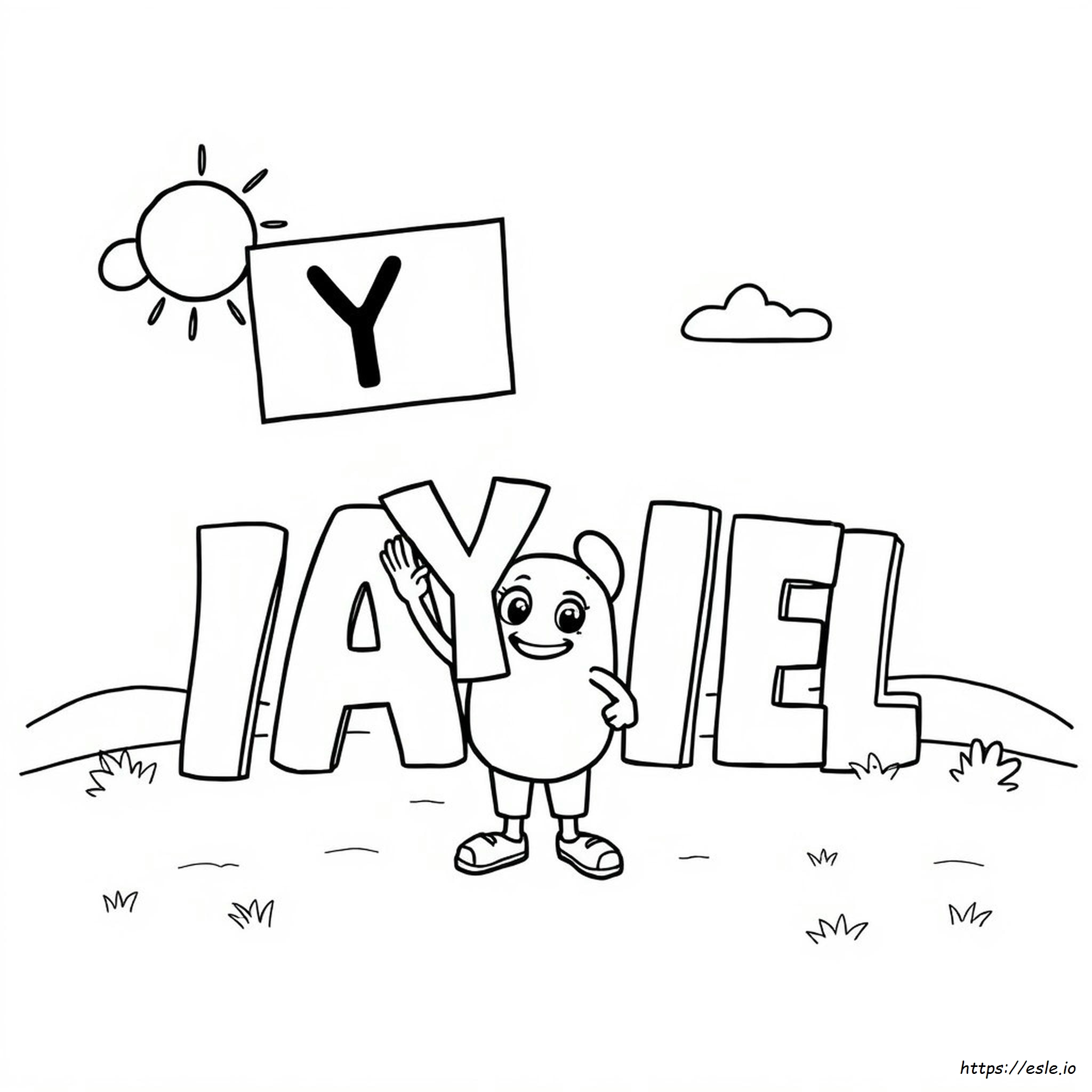 Letter Y Coloring Pages Free