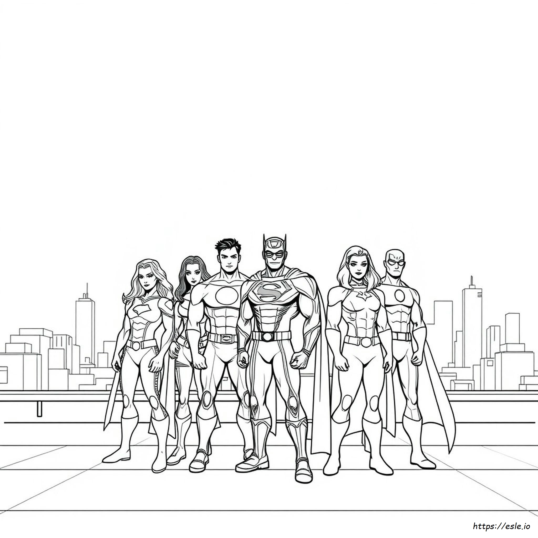 Coloriage Super-Héros Marvel à imprimer
