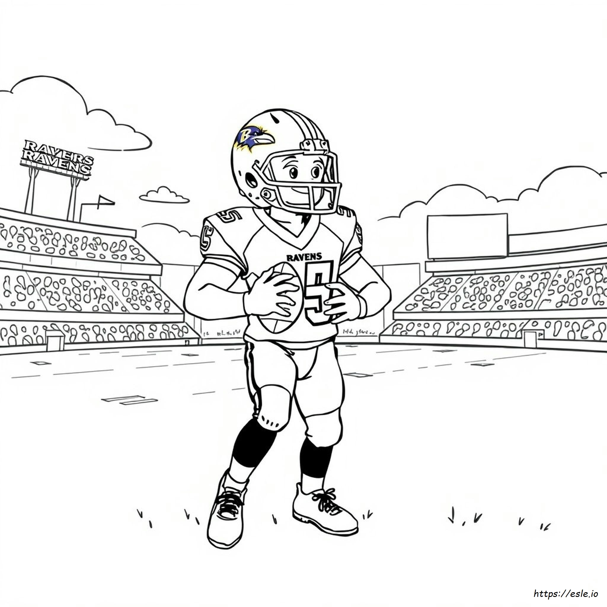 Baltimore Ravens Coloring Page - Free Printable