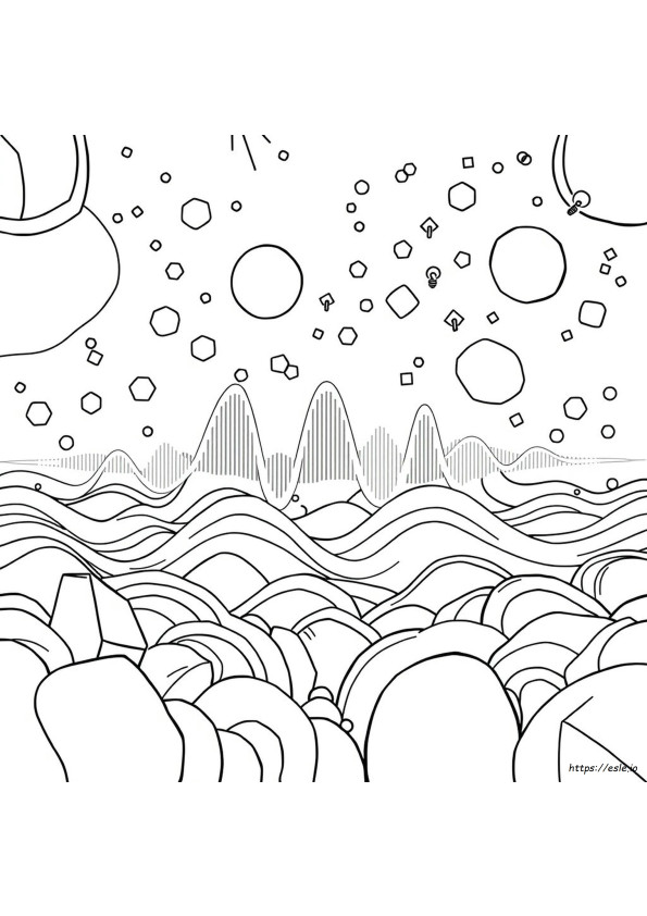 Sound Energy Coloring Page