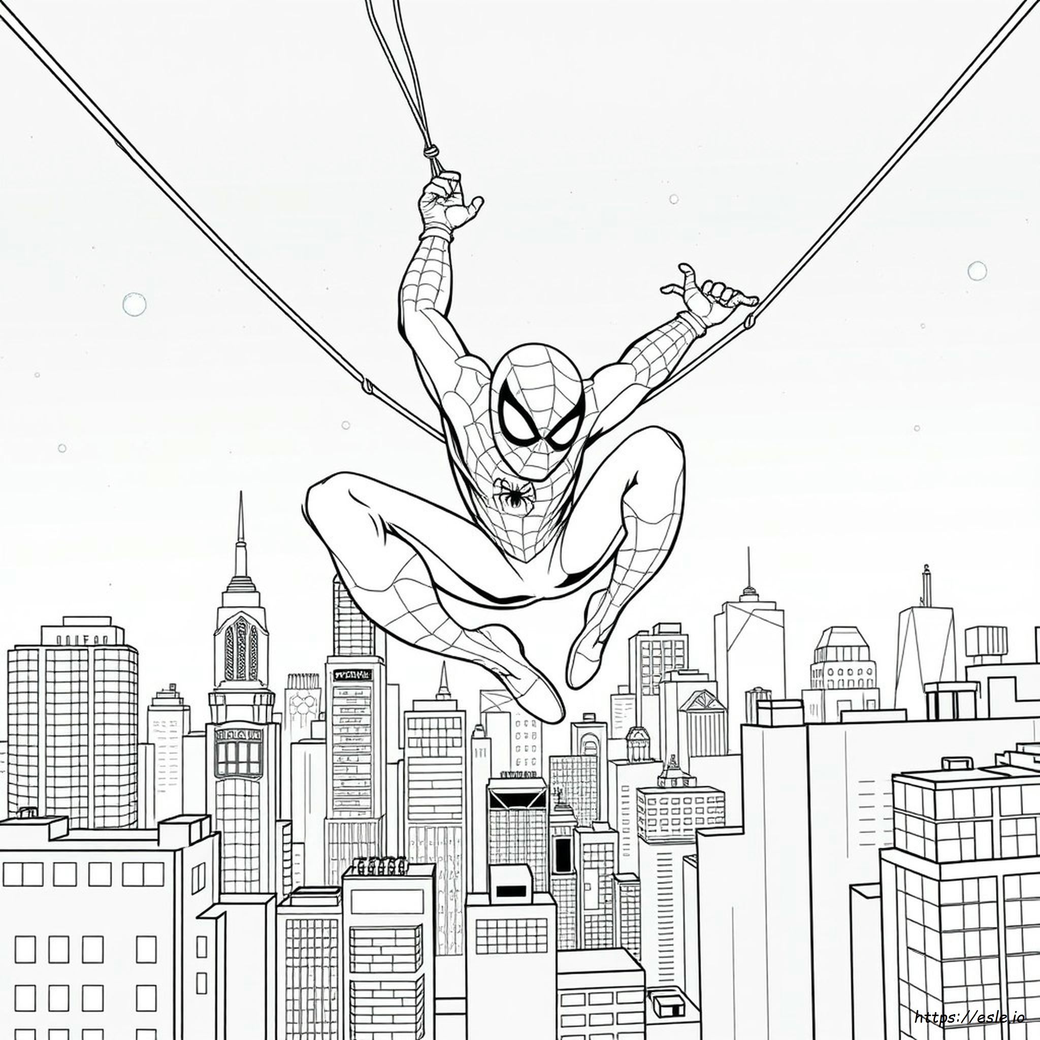 Spider-Man Spider-Verse Gambar Mewarnai