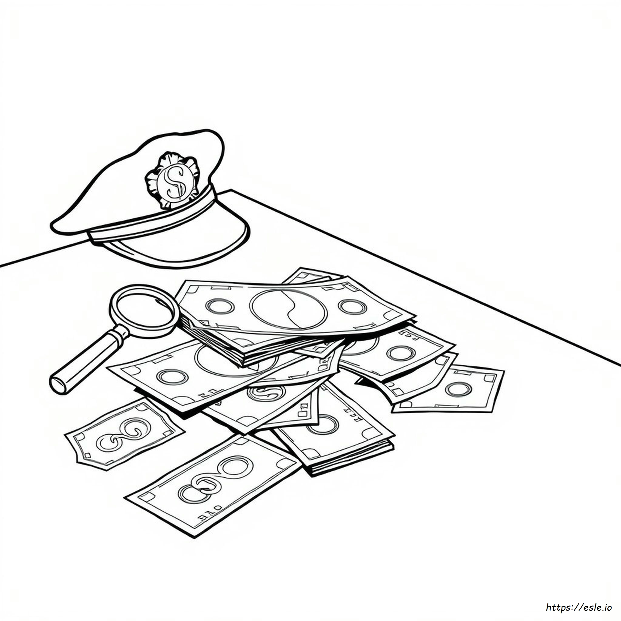 Fake Money Coloring Pages