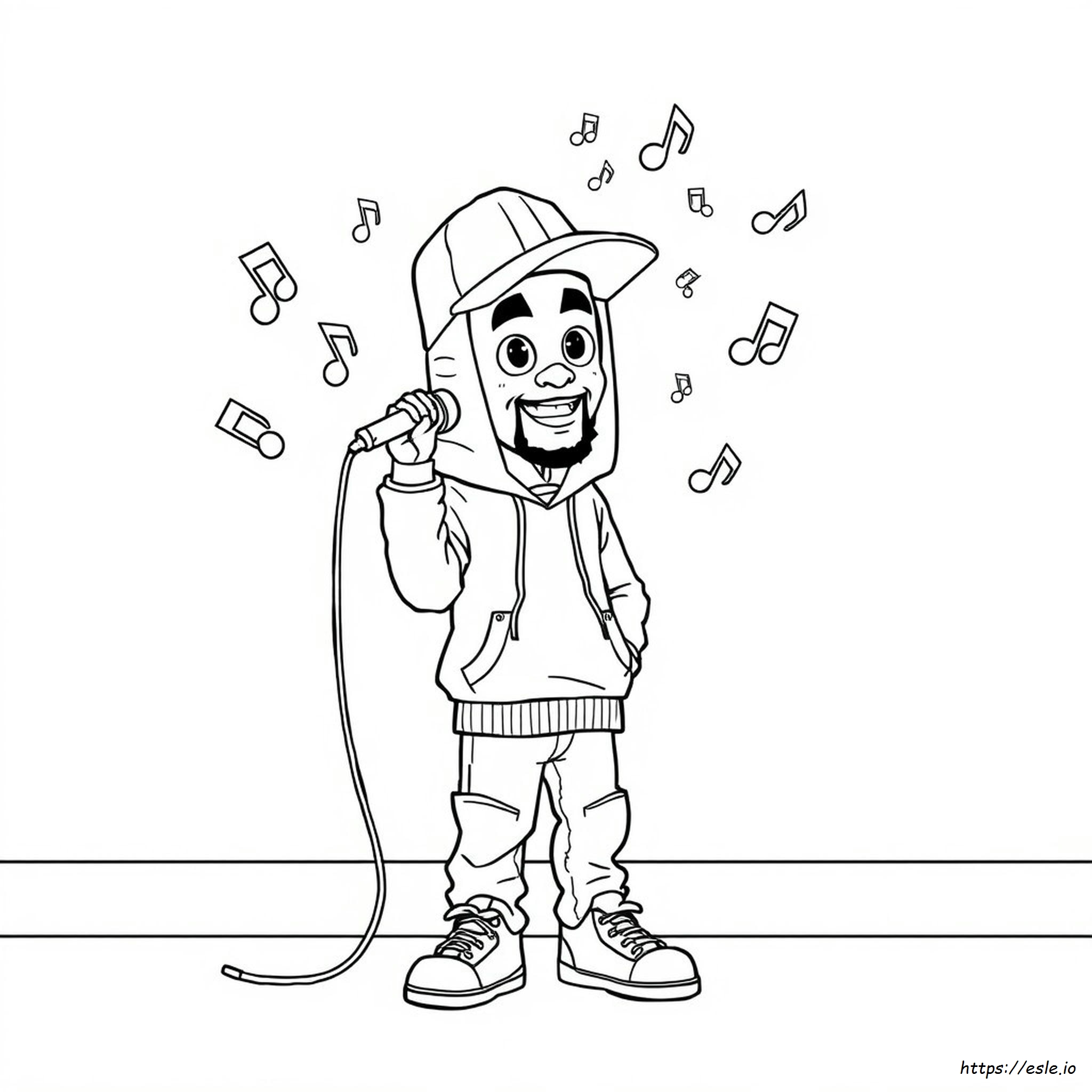 Página Para Colorear De Hip Hop Travis Scott