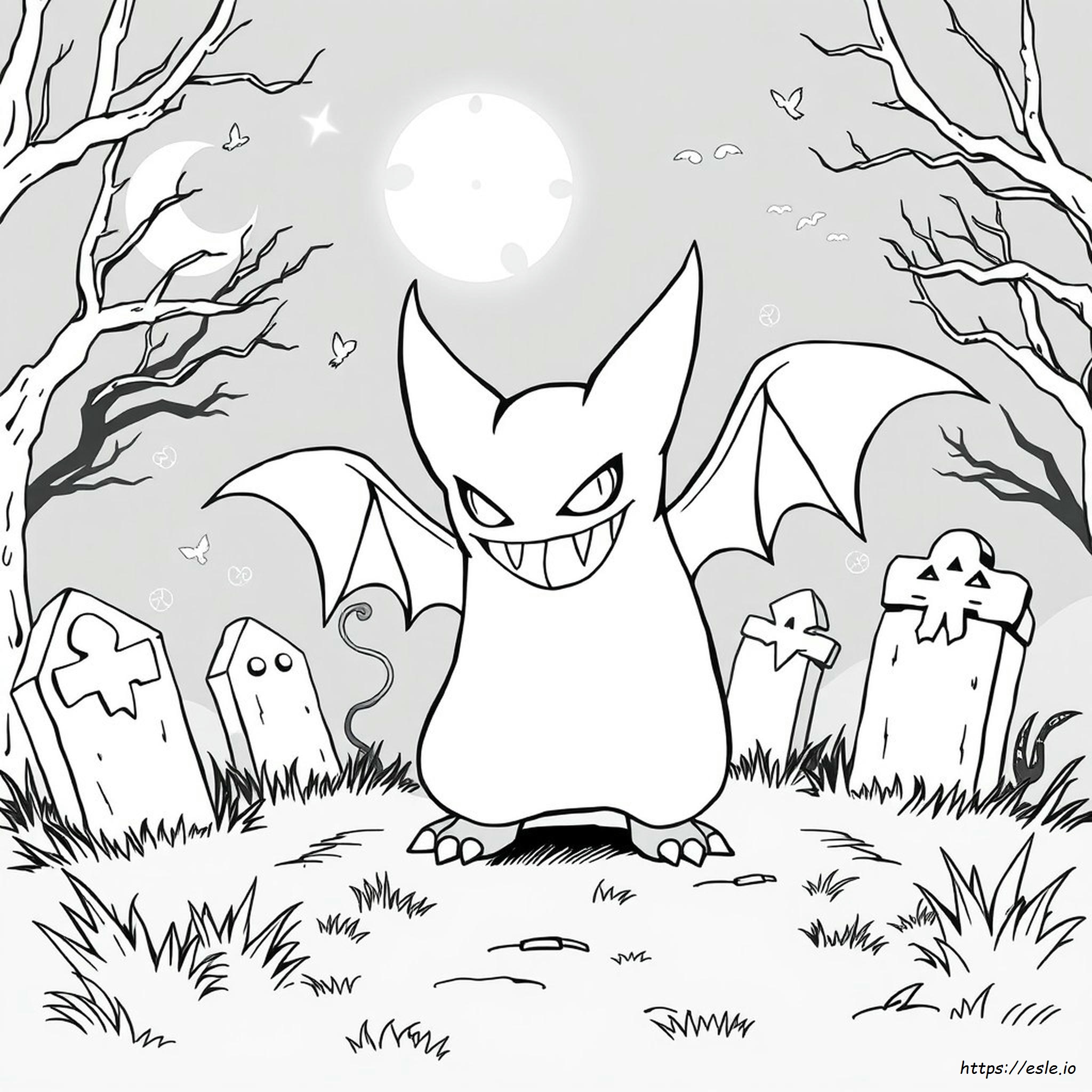 Gengar Vmax Coloring Page