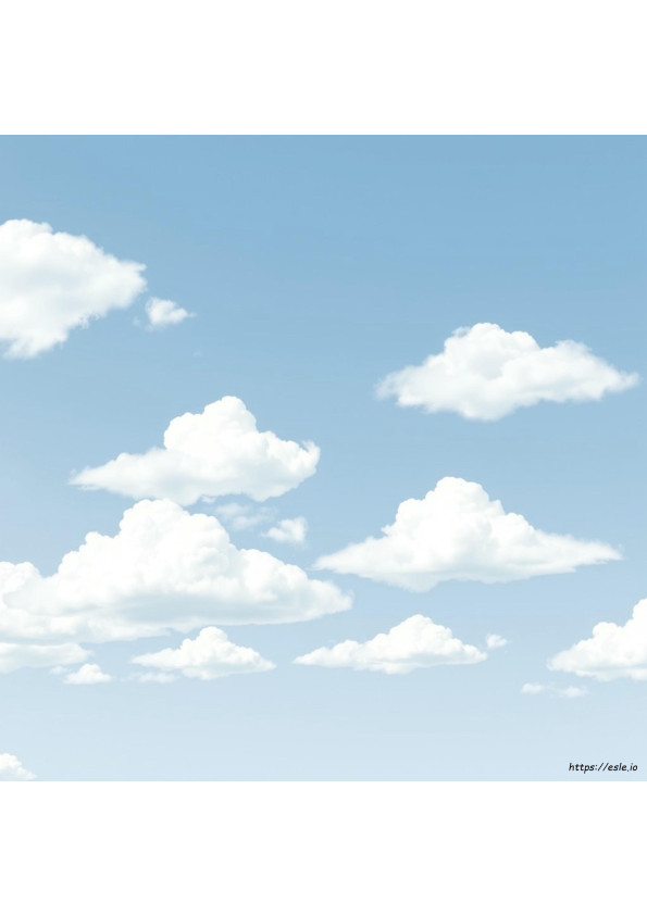 Blauer Himmel Ausmalbilder