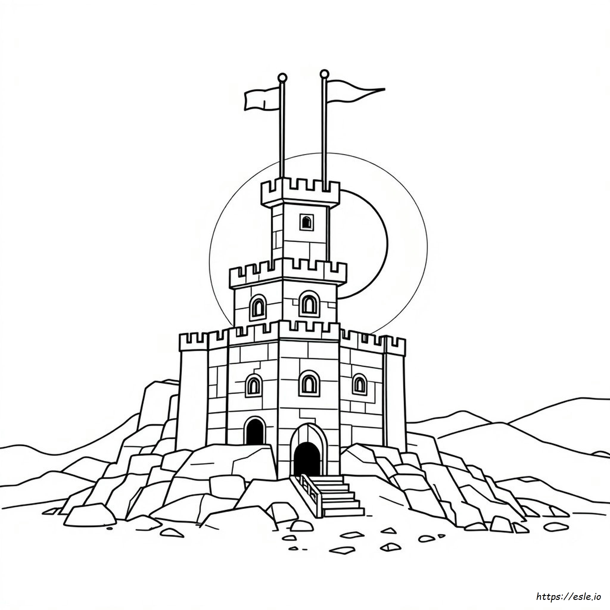 Lego Castillo Para Colorear